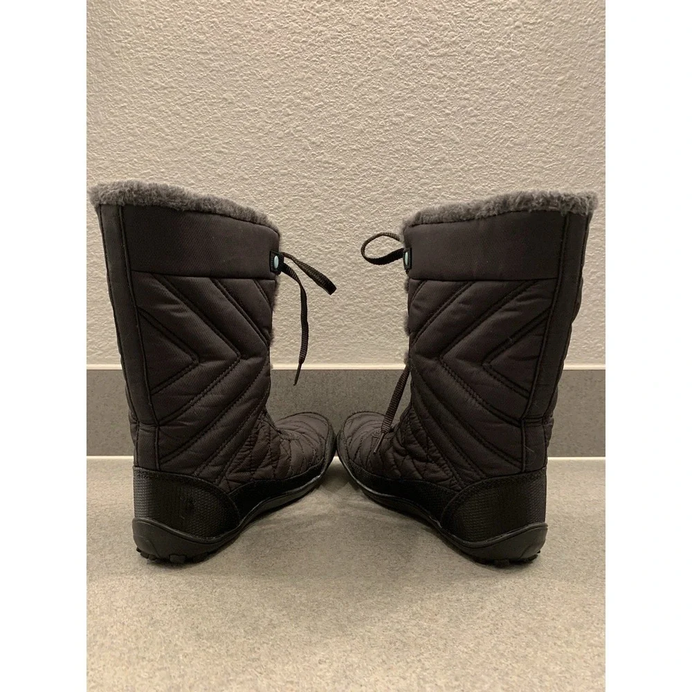 Columbia Minx Mid III Waterpoof Omni-Heat Winter Boots Black Girls Youth Size 4‎
